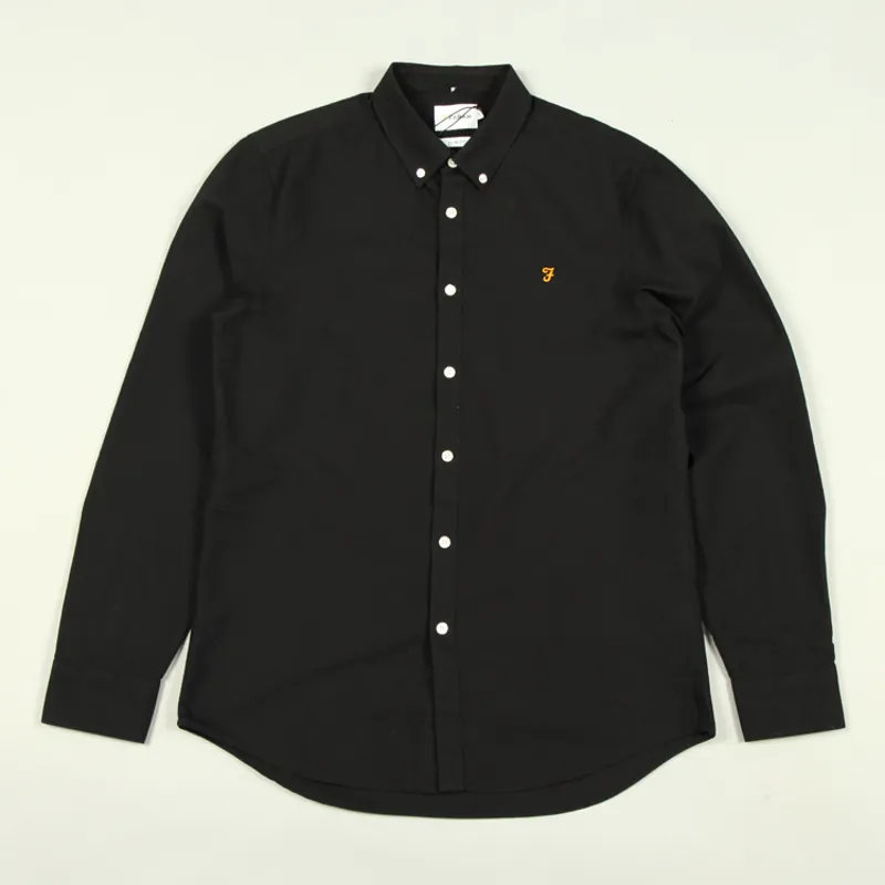 Farah Brewer LS Shirt - Black